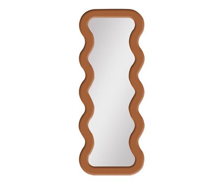 Espelho de Chão em Bouclê New York Terracota