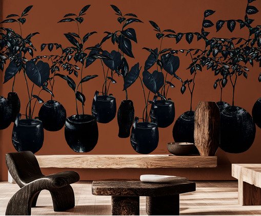 Papel de Parede Selva Urbana Terracota, Colorido | WestwingNow