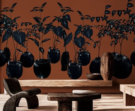 Papel de Parede Selva Urbana Terracota | Westwing