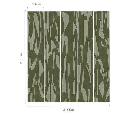 Papel de Parede Recortes Verde | Westwing