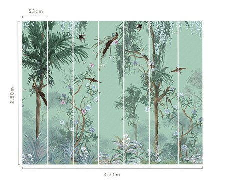 Papel de Parede Desejo Trópico Celadon | Westwing