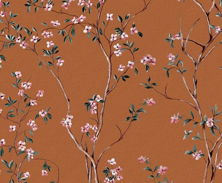 Papel de Parede Sonho Botânico Terracota | Westwing