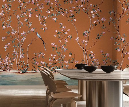 Papel de Parede Sonho Botânico Terracota | Westwing