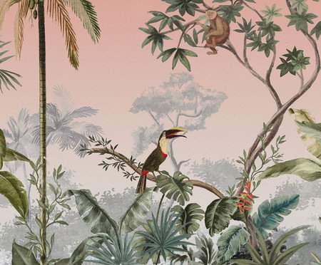 Papel de Parede Tropicália Rosé | Westwing