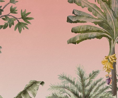 Papel de Parede Tropicália Rosé | Westwing