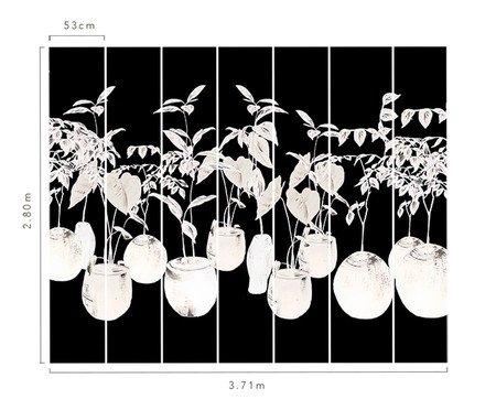 Papel de Parede Selva Urbana Preto e Branco | Westwing