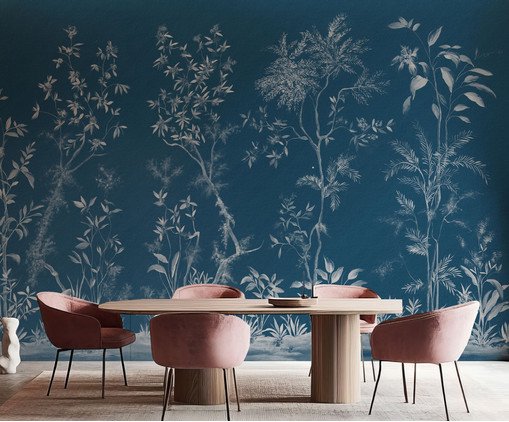 Papel de Parede Bossa Azul Petróleo, Colorido | WestwingNow