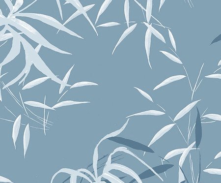 Papel de Parede Capim e Limão Azul | Westwing