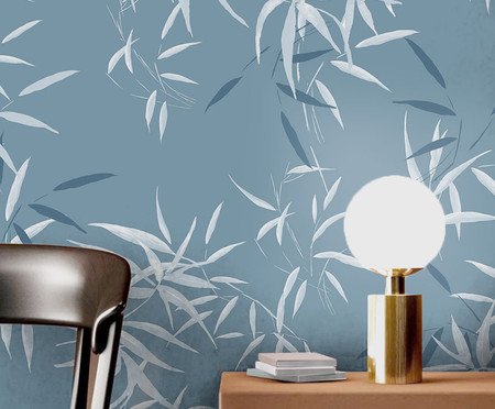 Papel de Parede Capim e Limão Azul | Westwing