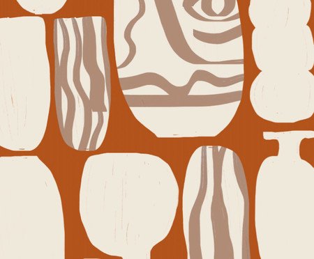 Papel de Parede Ânfora Terracota | Westwing