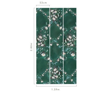 Papel de Parede Florescer Verde | Westwing