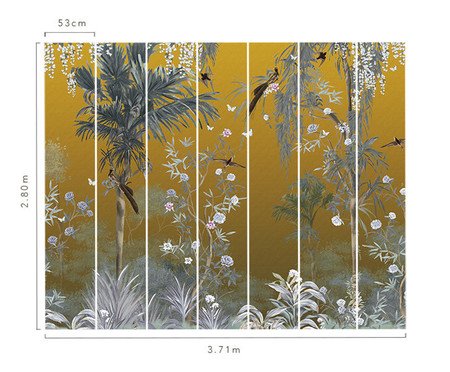 Papel de Parede Desejo Trópico Ocre | Westwing