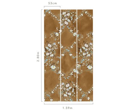 Papel de Parede Florescer Ouro | Westwing