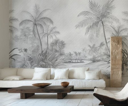 Papel de Parede Viagem A Trancoso Preto e Branco | Westwing