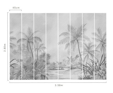 Papel de Parede Viagem A Trancoso Preto e Branco | Westwing