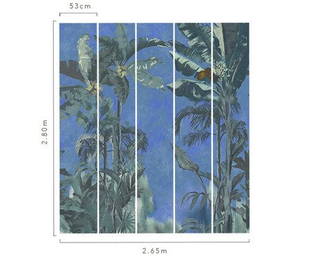 Papel de Parede Esmeralda Azul | Westwing