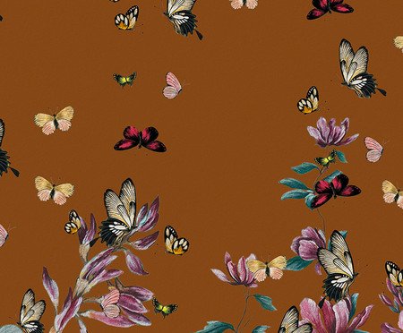 Papel de Parede Jardim Encantado Terracota | Westwing