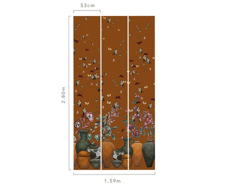 Papel de Parede Jardim Encantado Terracota | Westwing