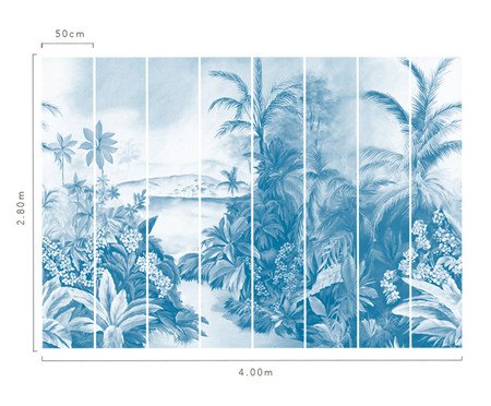 Papel de Parede Jardim dos Sonhos Azul | Westwing