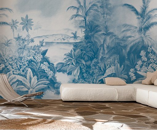 Papel de Parede Jardim dos Sonhos Azul, Colorido | WestwingNow
