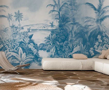 Papel de Parede Jardim dos Sonhos Azul | Westwing