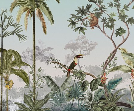 Papel de Parede Tropicália Celadon | Westwing