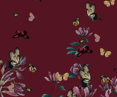 Papel de Parede Jardim Encantado Cereja | Westwing