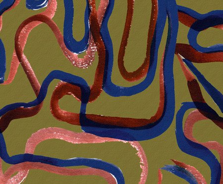 Papel de Parede Gestual Pistache | Westwing