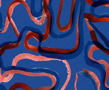 Papel de Parede Gestual Azul | Westwing