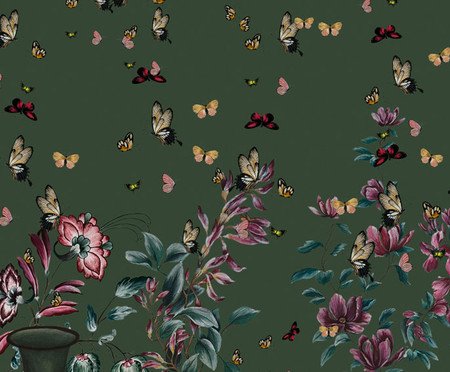 Papel de Parede Jardim Encantado Verde | Westwing