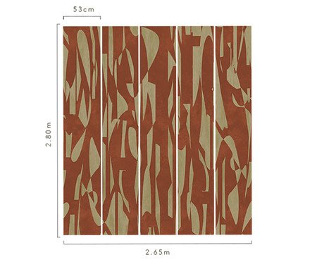 Papel de Parede Recortes Terracota | Westwing