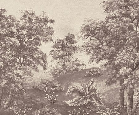 Papel de Parede Caminho do Bosque Preto e Branco | Westwing