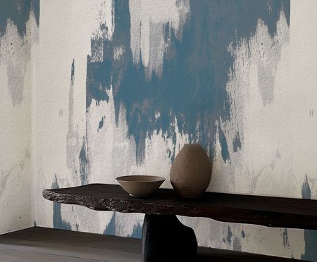 Papel de Parede Argila Azul | Westwing