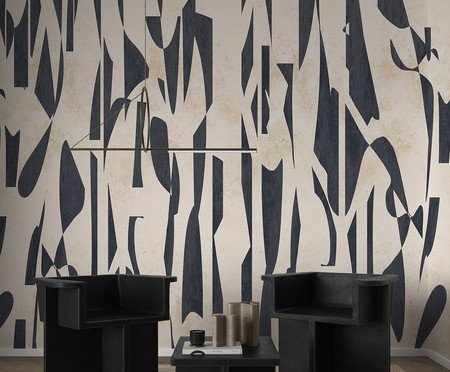 Papel de Parede Recortes Preto e Branco | Westwing