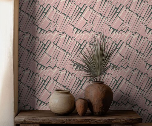 Papel de Parede Palha Natural V3, Colorido | WestwingNow