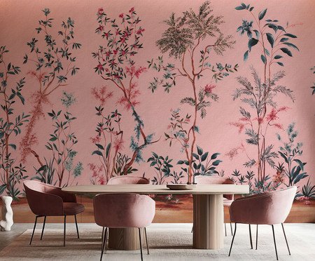 Papel de Parede Bossa Rosa | Westwing