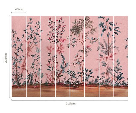 Papel de Parede Bossa Rosa | Westwing