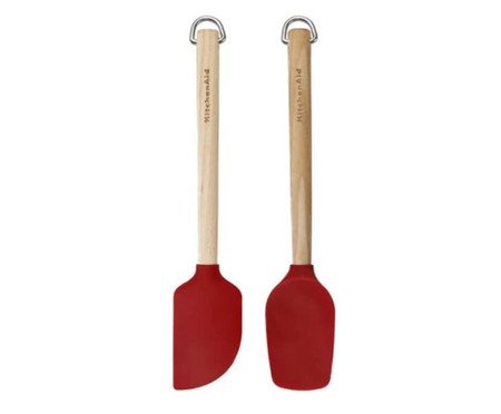 Jogo de Espátulas em Silicone Kitchenaid Vermelho | Westwing