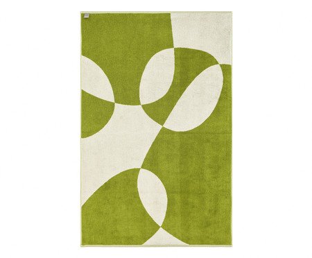 Toalha de Praia Solenne Verde e Off-White | Westwing