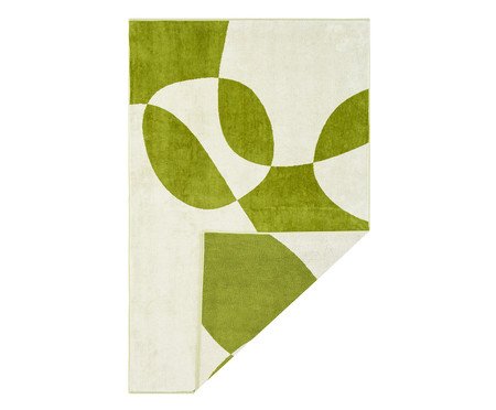 Toalha de Praia Solenne Verde e Off-White | Westwing