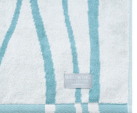 Toalha de Praia Duna Azul e Off-White | Westwing