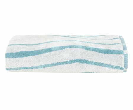 Toalha de Praia Duna Azul e Off-White | Westwing