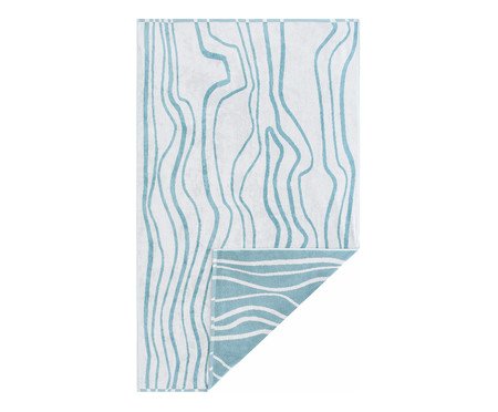 Toalha de Praia Duna Azul e Off-White | Westwing