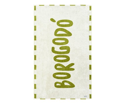 Toalha de Praia Borogodó Verde e Off-White, green | WestwingNow