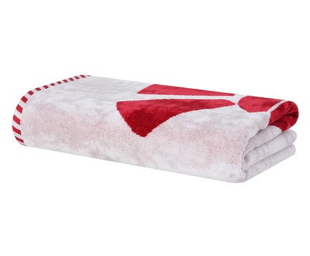 Toalha de Praia Lagosta Vermelho e Off-White | Westwing