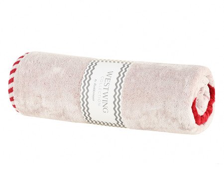 Toalha de Praia Lagosta Vermelho e Off-White | Westwing