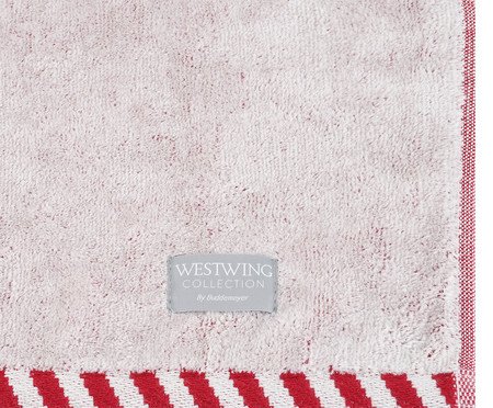Toalha de Praia Lagosta Vermelho e Off-White | Westwing