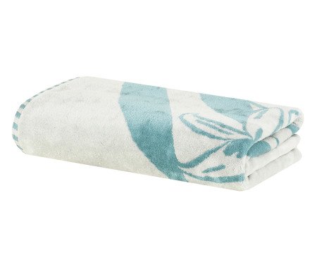 Toalha de Praia Lirio Azul e Off-White | Westwing