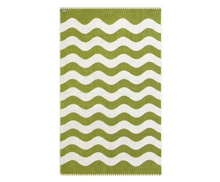 Toalha de Praia Ibiza Verde e Off-White | Westwing