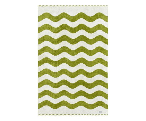 Toalha de Praia Ibiza Verde e Off-White, green | WestwingNow